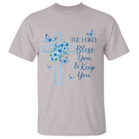Christian Jesus T Shirt The Lord Bless You Encouraging Bible Verse Butterfly Art