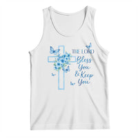 Christian Jesus Tank Top The Lord Bless You Encouraging Bible Verse Butterfly Art