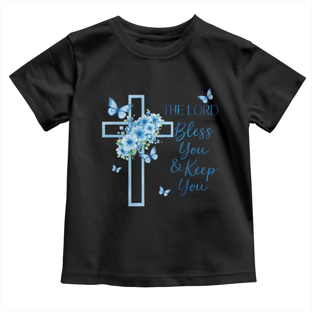 Christian Jesus Toddler T Shirt The Lord Bless You Encouraging Bible Verse Butterfly Art