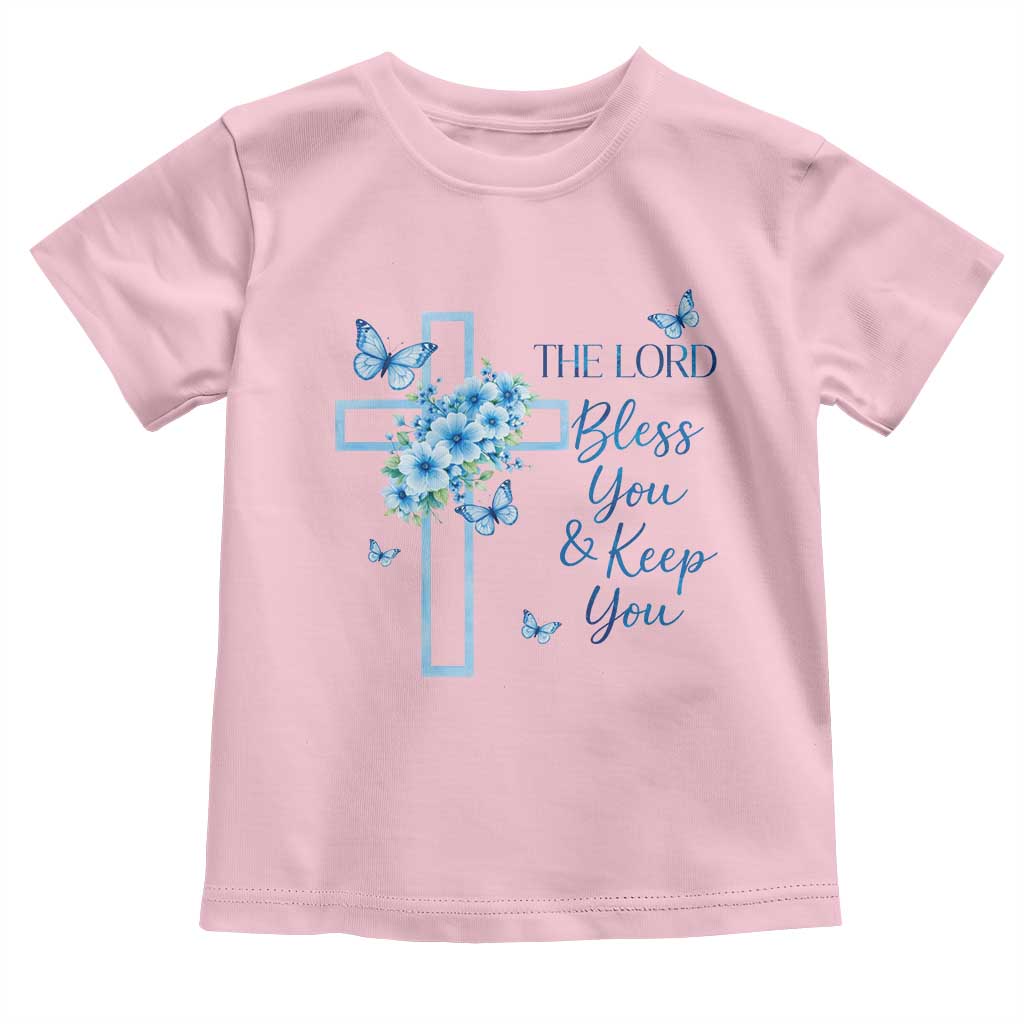 Christian Jesus Toddler T Shirt The Lord Bless You Encouraging Bible Verse Butterfly Art