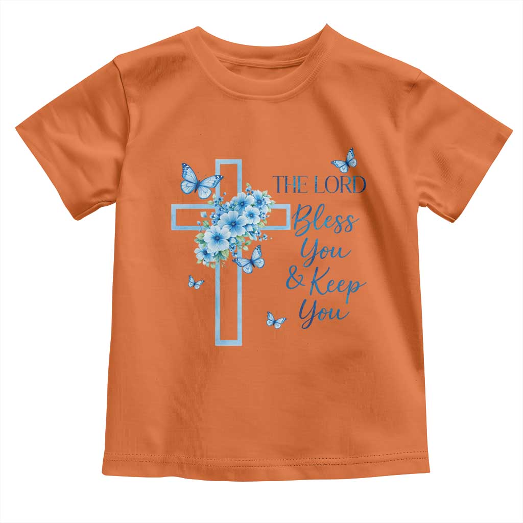 Christian Jesus Toddler T Shirt The Lord Bless You Encouraging Bible Verse Butterfly Art