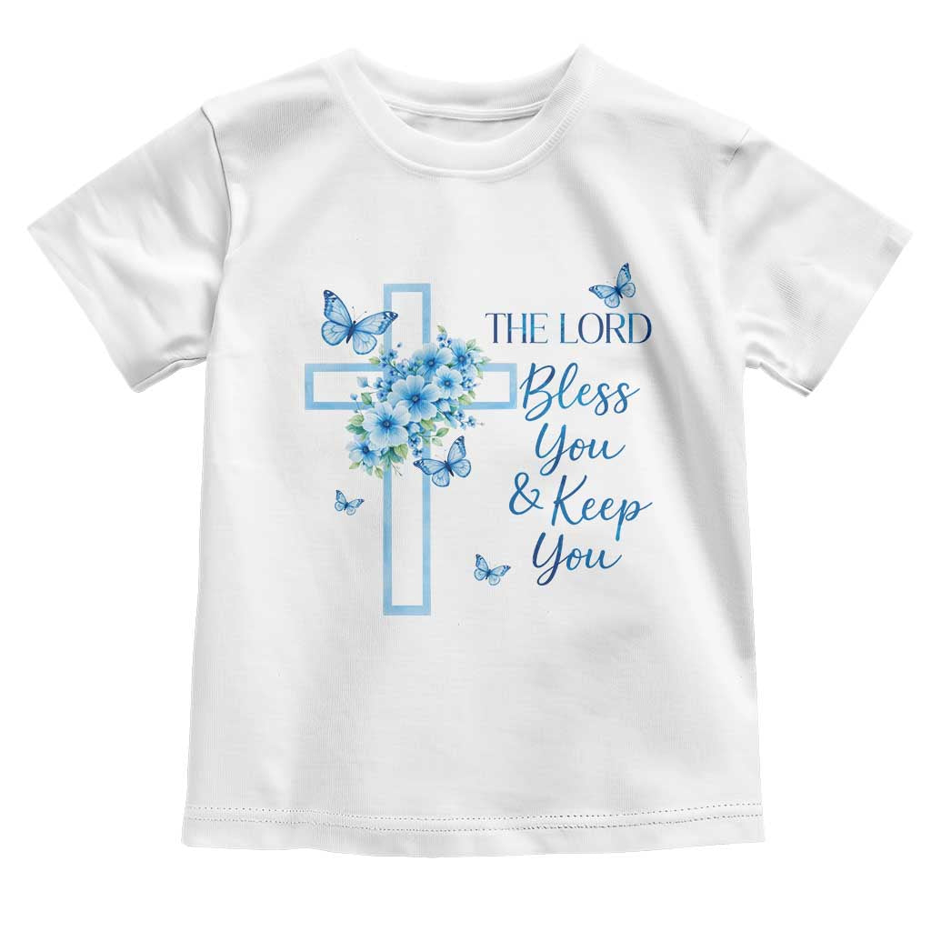 Christian Jesus Toddler T Shirt The Lord Bless You Encouraging Bible Verse Butterfly Art