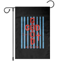 Christian Jesus Lovers Garden Flag Striped Preppy God Is Good All The Time