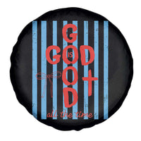 Christian Jesus Lovers Spare Tire Cover Striped Preppy God Is Good All The Time