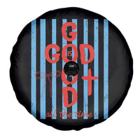 Christian Jesus Lovers Spare Tire Cover Striped Preppy God Is Good All The Time