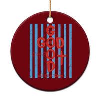Christian Jesus Lovers Ceramic Ornament Striped Preppy God Is Good All The Time