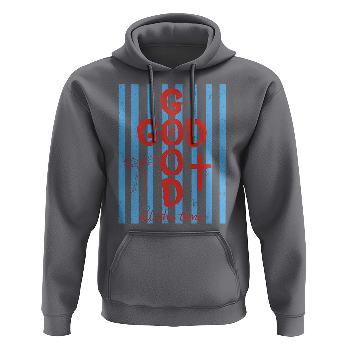 Christian Jesus Lovers Hoodie Striped Preppy God Is Good All The Time