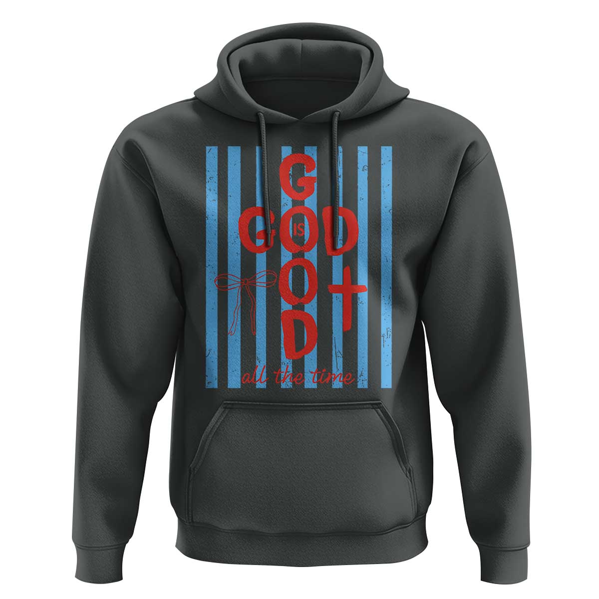 Christian Jesus Lovers Hoodie Striped Preppy God Is Good All The Time