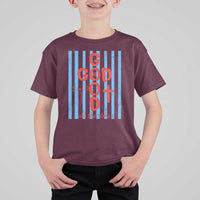 Christian Jesus Lovers T Shirt For Kid Striped Preppy God Is Good All The Time