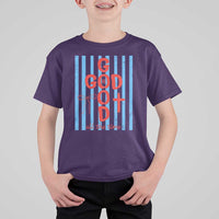 Christian Jesus Lovers T Shirt For Kid Striped Preppy God Is Good All The Time