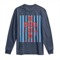 Christian Jesus Lovers Long Sleeve Shirt Striped Preppy God Is Good All The Time