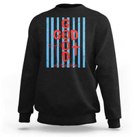 Christian Jesus Lovers Sweatshirt Striped Preppy God Is Good All The Time
