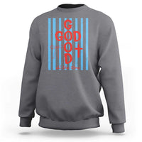 Christian Jesus Lovers Sweatshirt Striped Preppy God Is Good All The Time