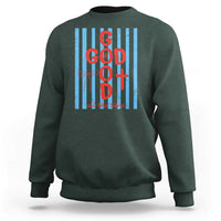 Christian Jesus Lovers Sweatshirt Striped Preppy God Is Good All The Time
