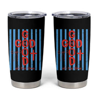 Christian Jesus Lovers Tumbler Cup Striped Preppy God Is Good All The Time