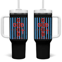 Christian Jesus Lovers Tumbler With Handle Striped Preppy God Is Good All The Time