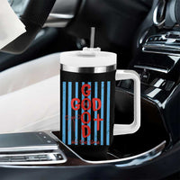 Christian Jesus Lovers Tumbler With Handle Striped Preppy God Is Good All The Time
