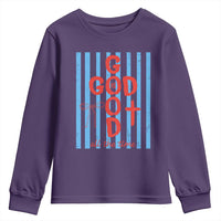 Christian Jesus Lovers Youth Sweatshirt Striped Preppy God Is Good All The Time