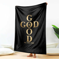 Christian Jesus Lovers Throw Blanket God Is Good All The Time Cross