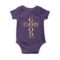 Christian Jesus Lovers Baby Onesie God Is Good All The Time Cross
