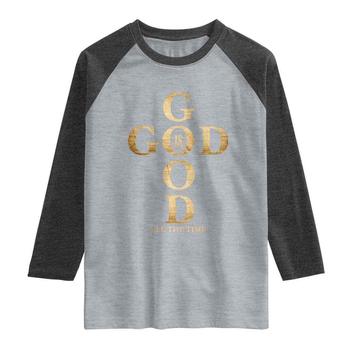 Christian Jesus Lovers Raglan Shirt God Is Good All The Time Cross