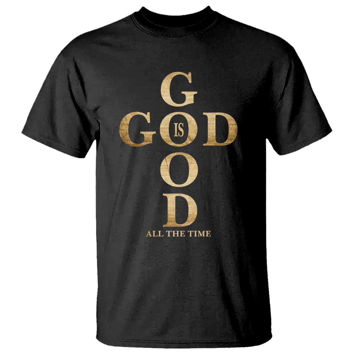 Christian Jesus Lovers T Shirt God Is Good All The Time Cross