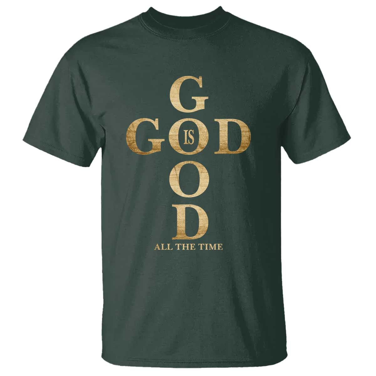 Christian Jesus Lovers T Shirt God Is Good All The Time Cross