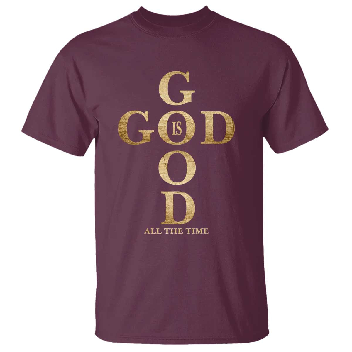 Christian Jesus Lovers T Shirt God Is Good All The Time Cross