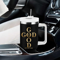 Christian Jesus Lovers Tumbler With Handle God Is Good All The Time Cross
