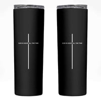 God Is Good All The Time Skinny Tumbler Jesus Cross Christian Minimal Religious Faith