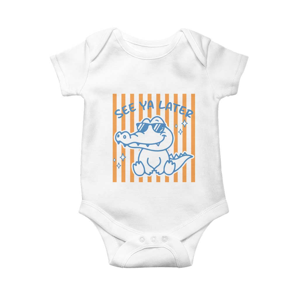 See You Later Alligator Baby Onesie Funny Last Day End of Year Teacher Summer Gift