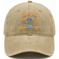 See You Later Alligator Washed Cotton Baseball Cap Funny Last Day End of Year Teacher Summer Gift