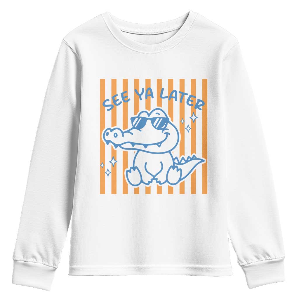 See You Later Alligator Youth Sweatshirt Funny Last Day End of Year Teacher Summer Gift