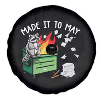 Last Day of School Spare Tire Cover Funny Raccoon Dumpster Fire Made It To May Teacher