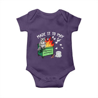 Last Day of School Baby Onesie Funny Raccoon Dumpster Fire Made It To May Teacher