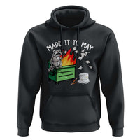 Last Day of School Hoodie Funny Raccoon Dumpster Fire Made It To May Teacher