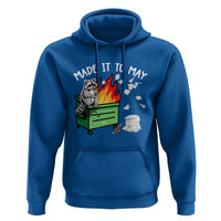 Last Day of School Hoodie Funny Raccoon Dumpster Fire Made It To May Teacher