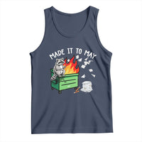 Last Day of School Tank Top Funny Raccoon Dumpster Fire Made It To May Teacher