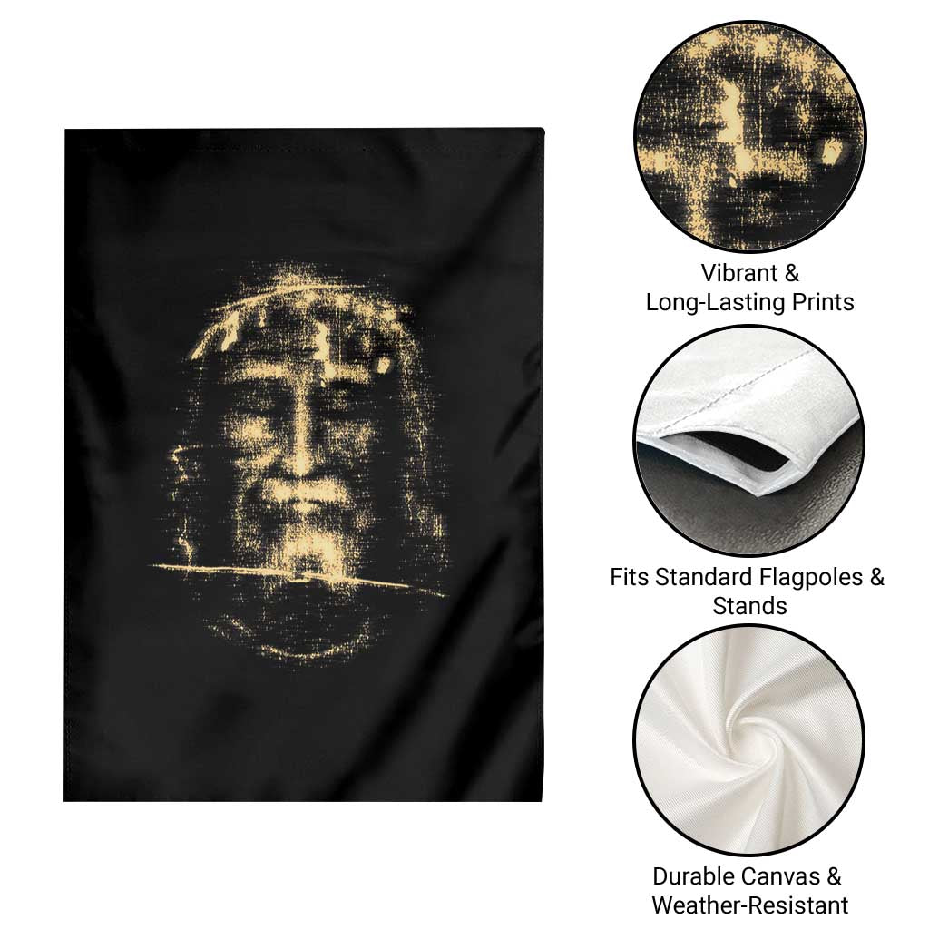 Shroud Of Turin Jesus Garden Flag Jesus Christ Face Religious Catholic Christian Faith