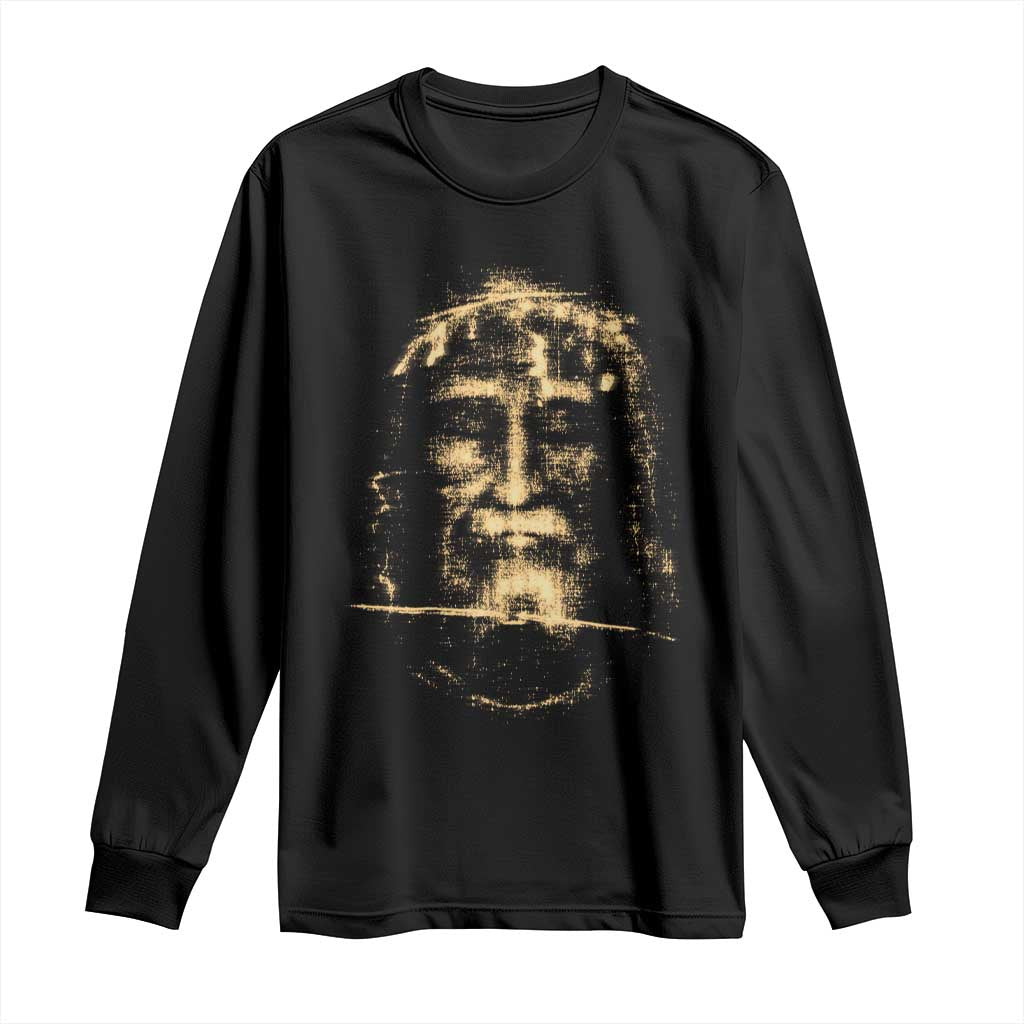 Shroud Of Turin Jesus Long Sleeve Shirt Jesus Christ Face Religious Catholic Christian Faith