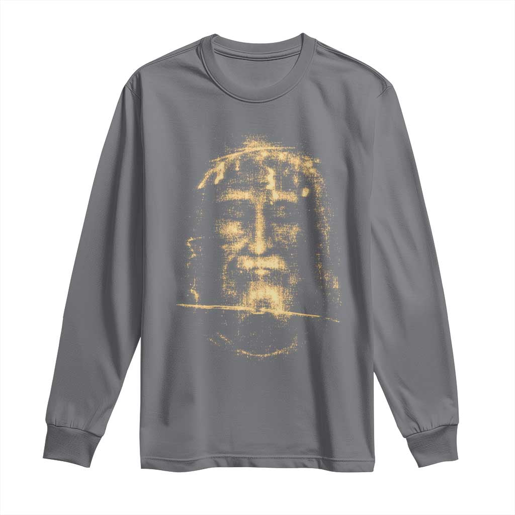 Shroud Of Turin Jesus Long Sleeve Shirt Jesus Christ Face Religious Catholic Christian Faith