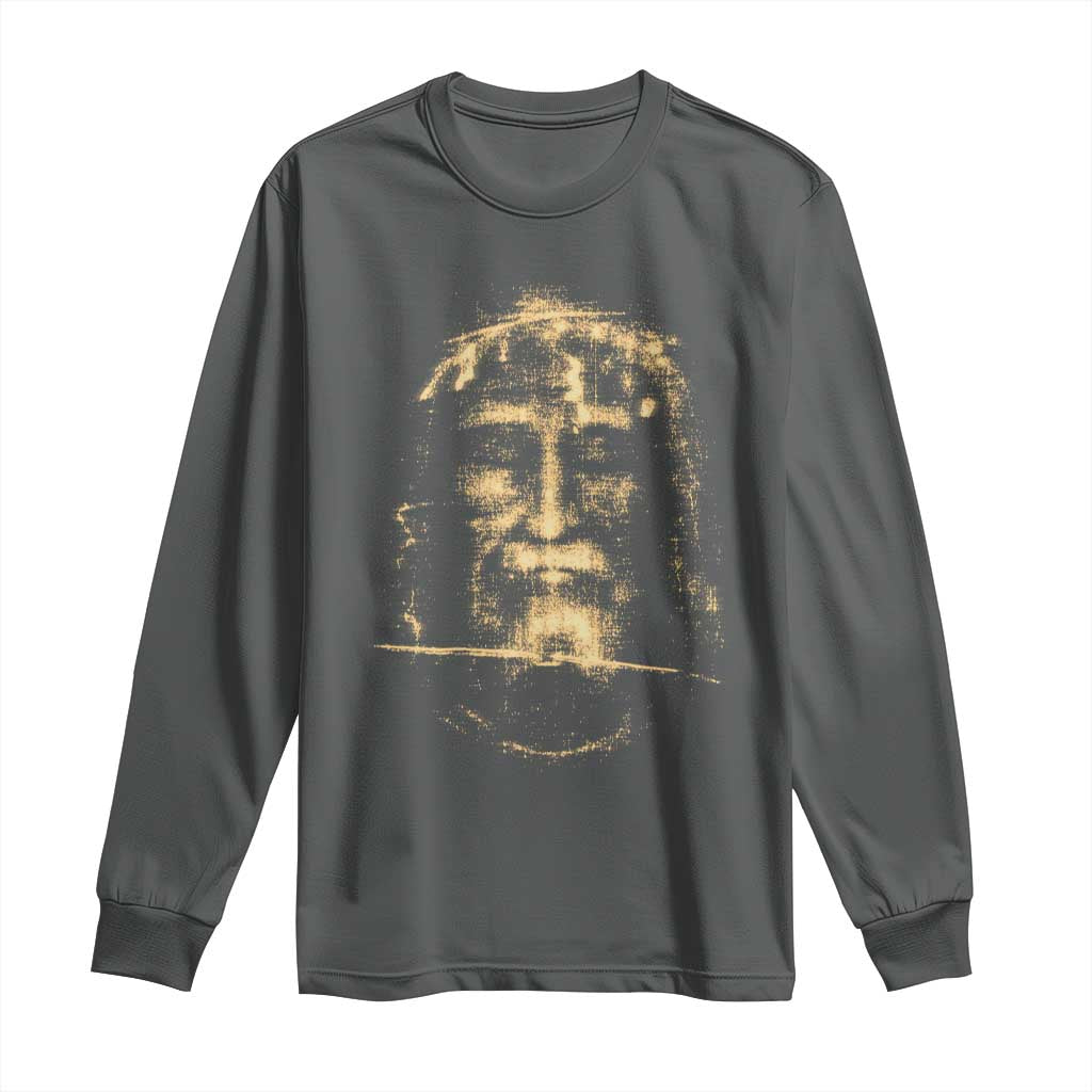 Shroud Of Turin Jesus Long Sleeve Shirt Jesus Christ Face Religious Catholic Christian Faith