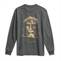 Shroud Of Turin Jesus Long Sleeve Shirt Jesus Christ Face Religious Catholic Christian Faith