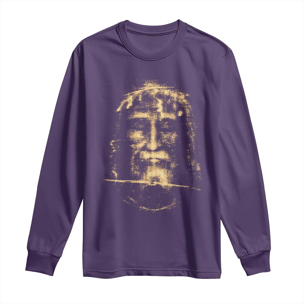 Shroud Of Turin Jesus Long Sleeve Shirt Jesus Christ Face Religious Catholic Christian Faith