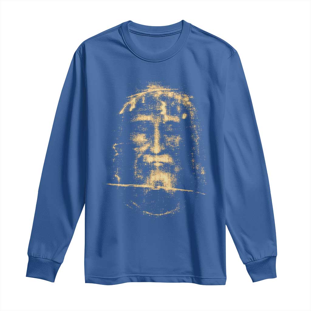 Shroud Of Turin Jesus Long Sleeve Shirt Jesus Christ Face Religious Catholic Christian Faith