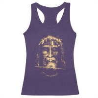 Shroud Of Turin Jesus Racerback Tank Top Jesus Christ Face Religious Catholic Christian Faith