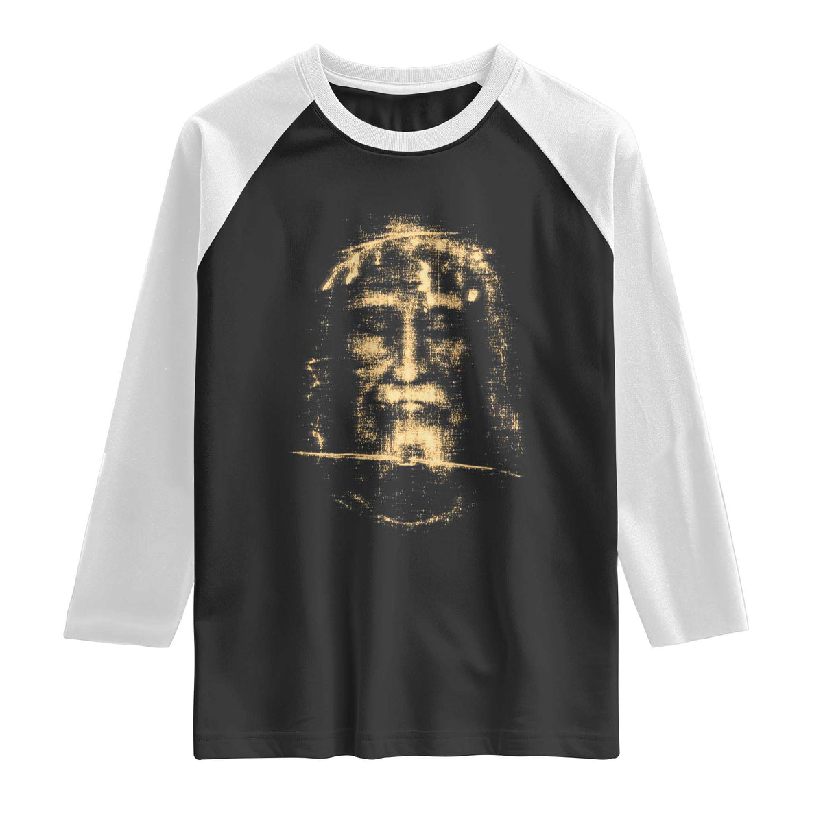 Shroud Of Turin Jesus Raglan Shirt Jesus Christ Face Religious Catholic Christian Faith