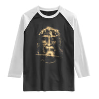 Shroud Of Turin Jesus Raglan Shirt Jesus Christ Face Religious Catholic Christian Faith