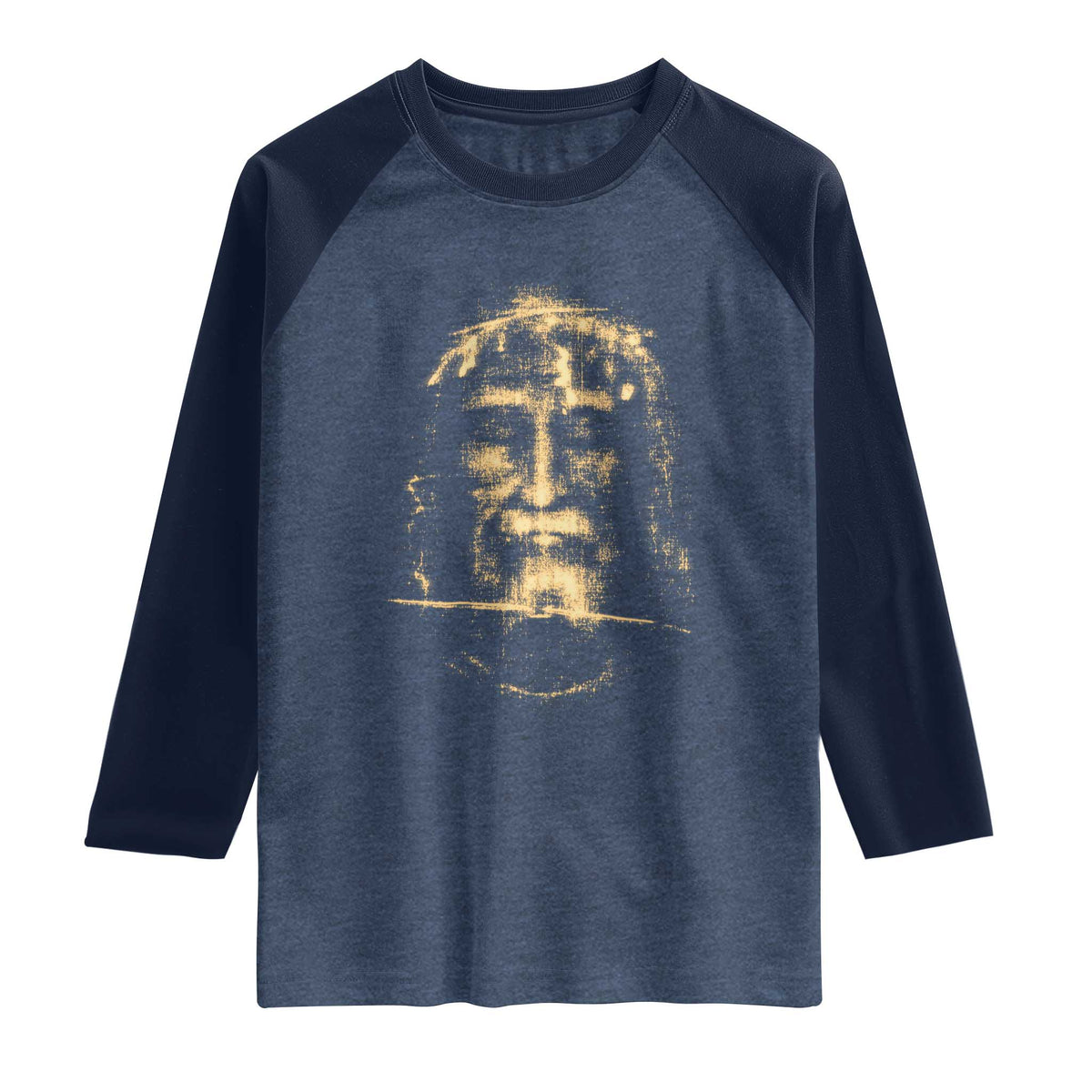 Shroud Of Turin Jesus Raglan Shirt Jesus Christ Face Religious Catholic Christian Faith