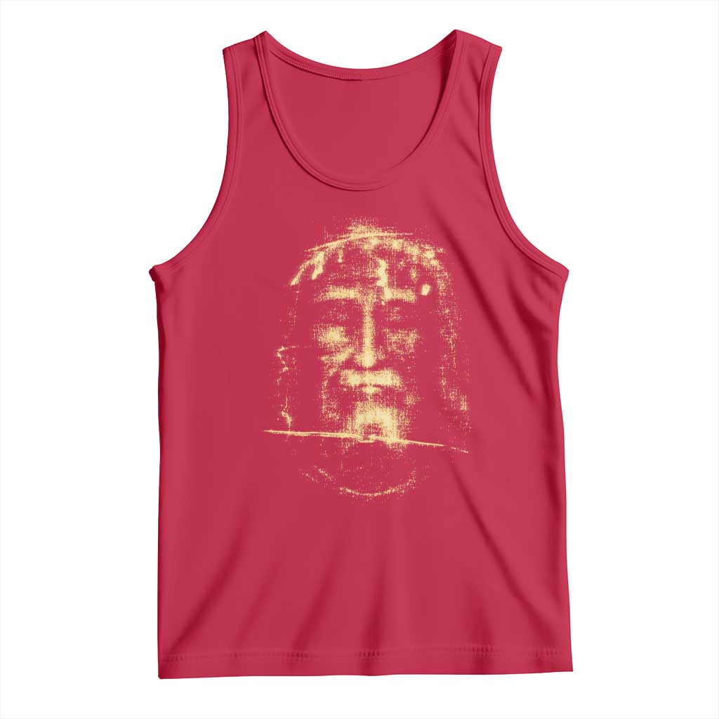 Shroud Of Turin Jesus Tank Top Jesus Christ Face Religious Catholic Christian Faith